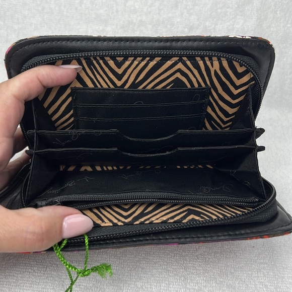 Vera Bradley Women's Floral Wallet - Purple and Red - Picture 6 of 7